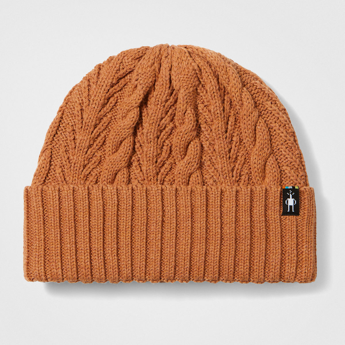 Cable Knit Beanie Terracotta - ver - 2