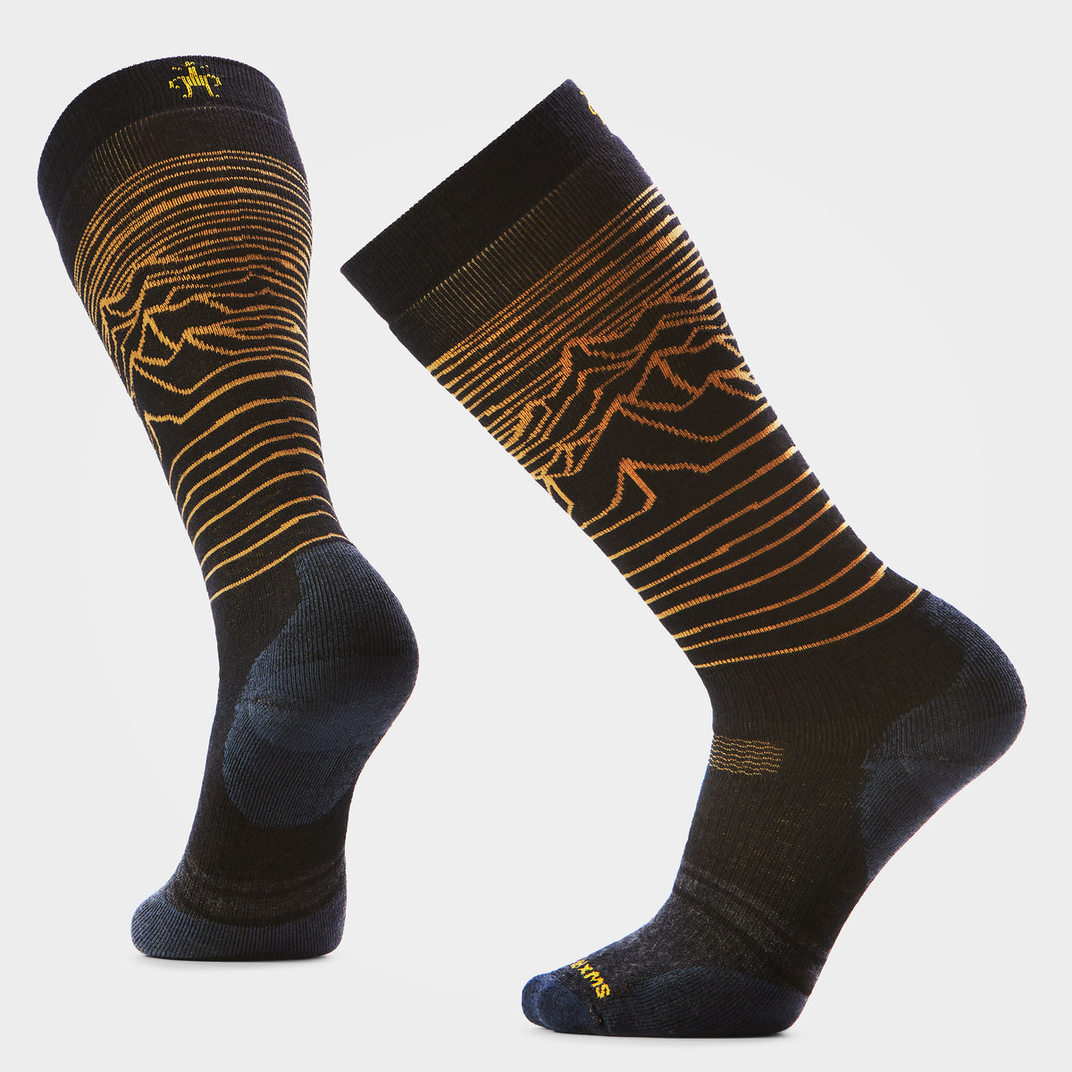Snowboard Iguchi x Arbor Over The Calf Socks Black - ver - 1