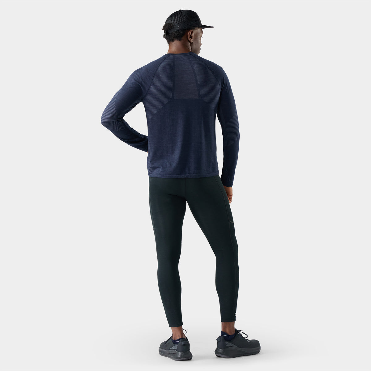 Men's Intraknit™ Seamless Long Sleeve Deep Navy - ver - 2
