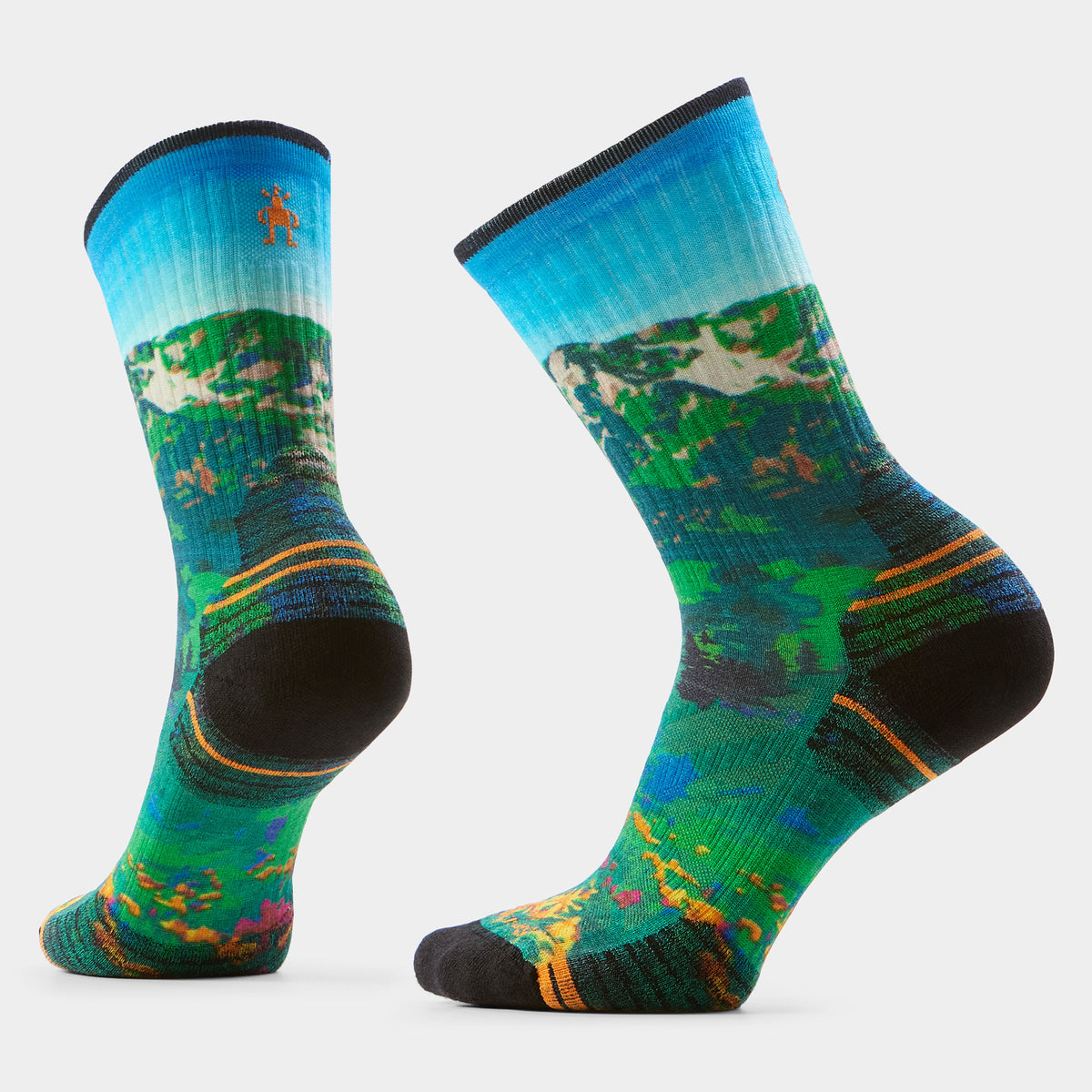 Chaussette de randonnée imprimée Mountain Lake pour femmes  - voir - 1