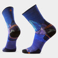 Hike Mountain Myth Print Crew Socks Deep Navy - ver - 1