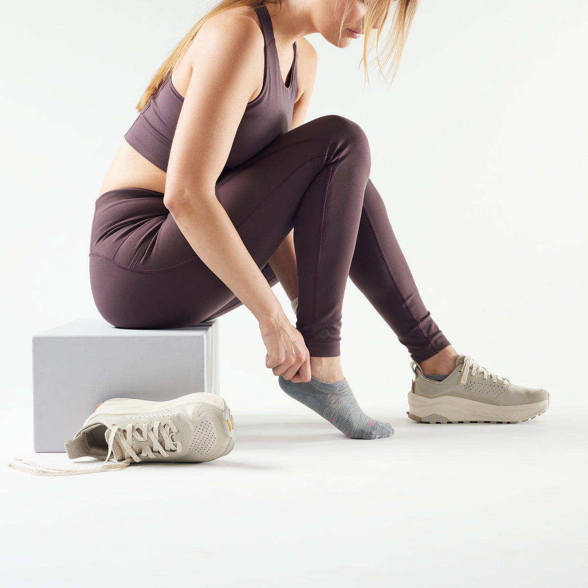 Chaussette discrète de course à pied pour femmes  - voir - 2
