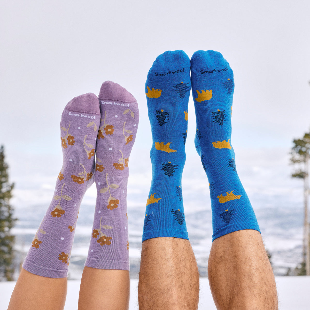 Everyday Through the Trees Crew Socks Laguna Blue - ver - 3