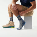 Hike Bison Crew Socks Light Gray - ver - 2