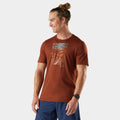 Men's Winding Trail Active Short Sleeve Graphic Tee Light Gray Heather - ver - 1