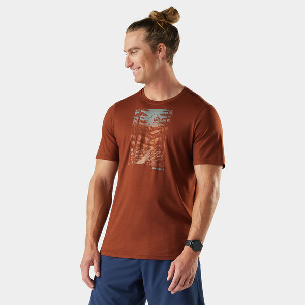 Men's Winding Trail Active Short Sleeve Graphic Tee
