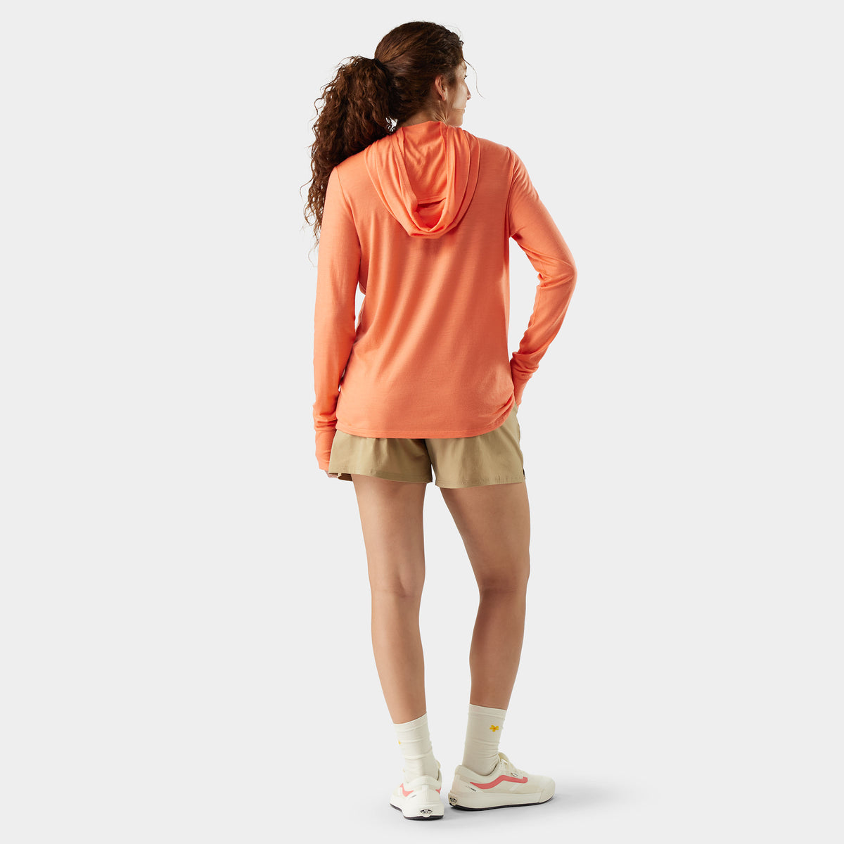 Women's Merino Sun Hoodie Coral Reef - ver - 2