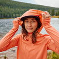 Women's Merino Sun Hoodie Coral Reef - ver - 6