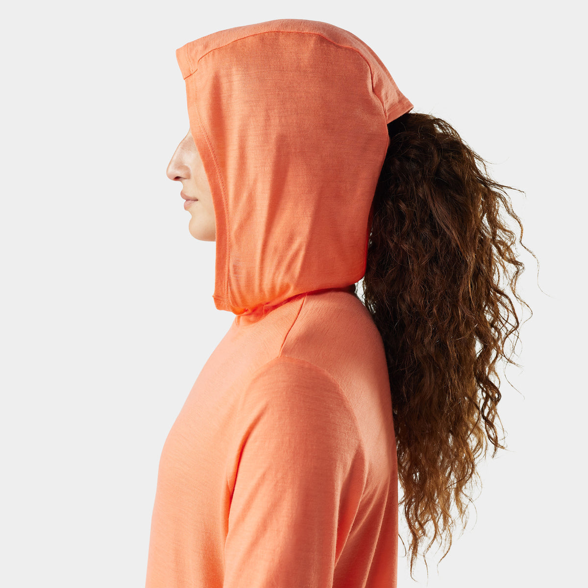 Women's Merino Sun Hoodie Coral Reef - ver - 4