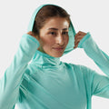 Women's Active Mesh Hoodie Pacific Blue - ver - 4