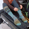 Ski Expanding Horizons Over the Calf Socks Winter Moss - ver - 3