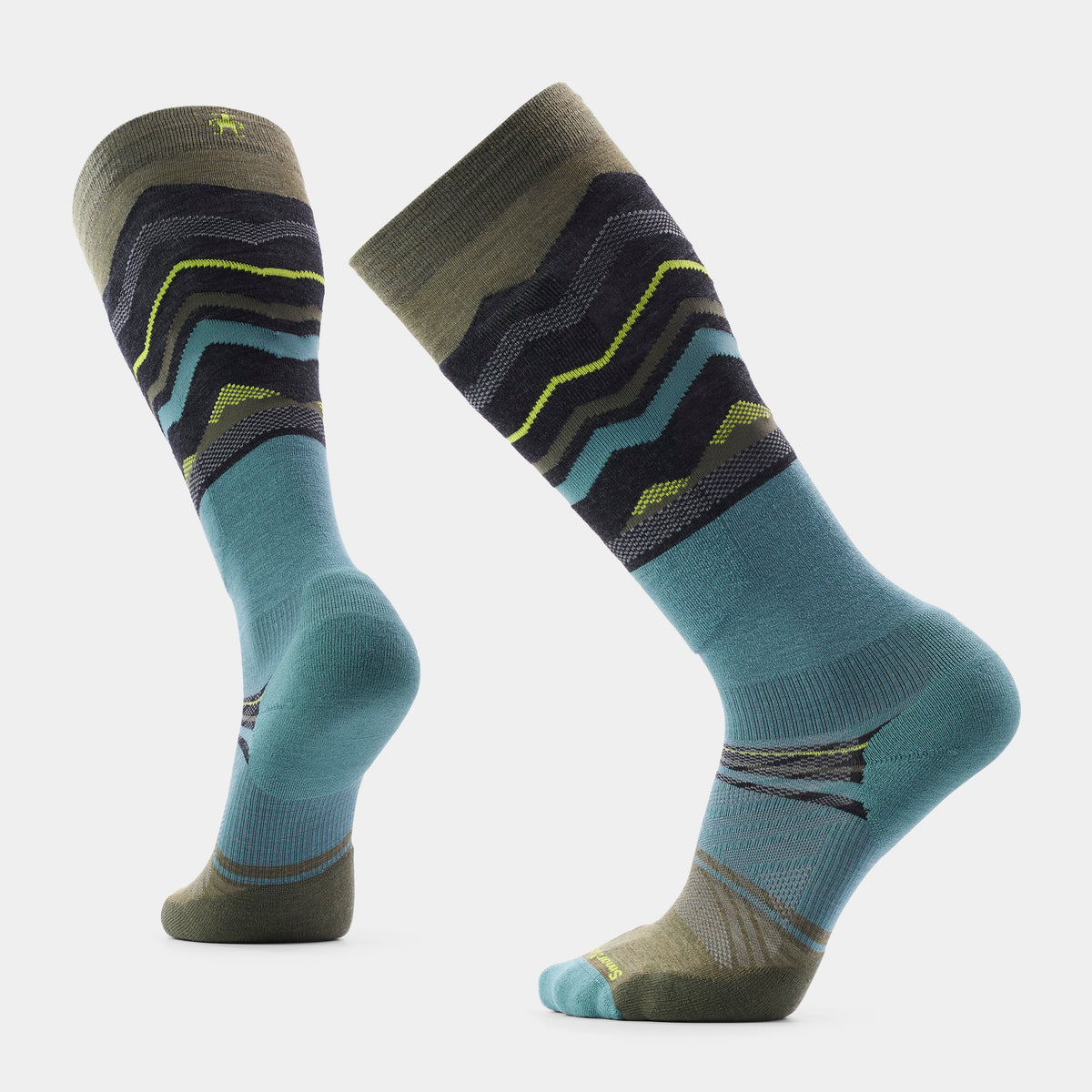 Ski Expanding Horizons Over the Calf Socks Winter Moss - ver - 1