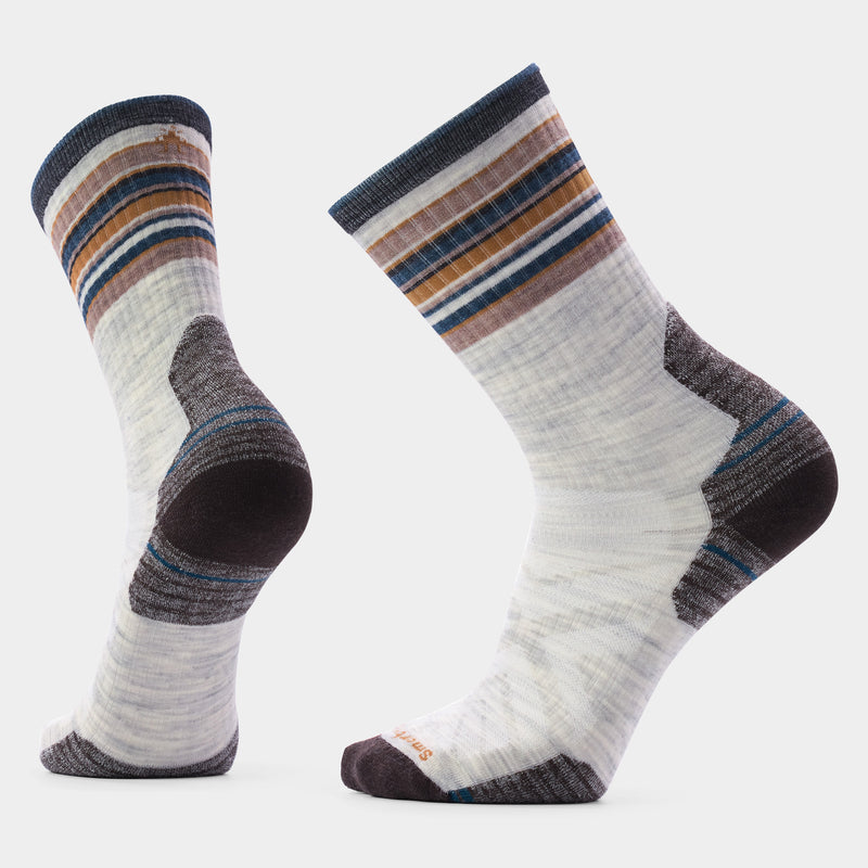 Hike Striped Crew Socks - Ash / L