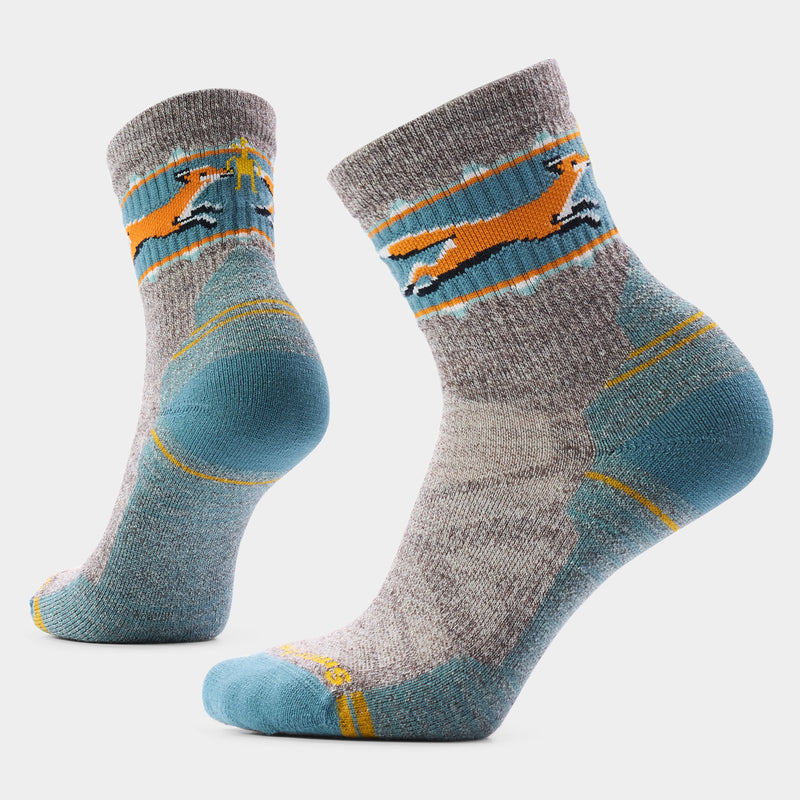 Women's Hike Fox Meadow Mid Crew Socks - Taupe-Natural Marl / L