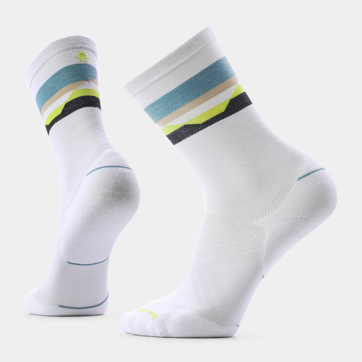 Run Cold Weather Horizons Crew Socks White - ver - 1