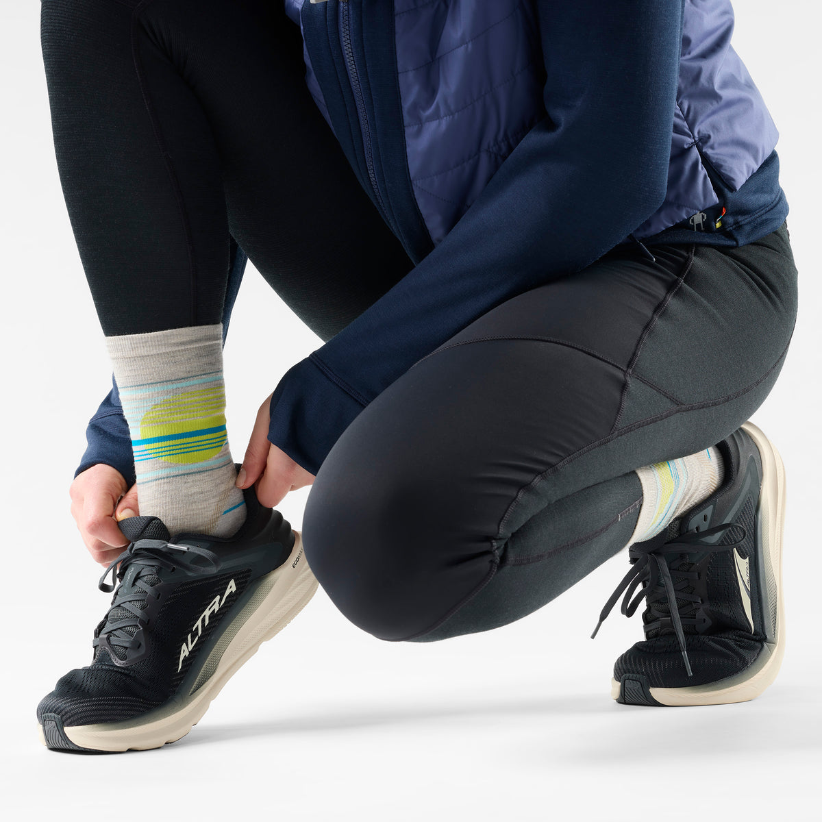 Chaussette de course à pied Glow Track temps froid pour femmes  - voir - 2