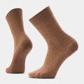 Everyday Basketweave Crew Socks Mocha - ver - 1
