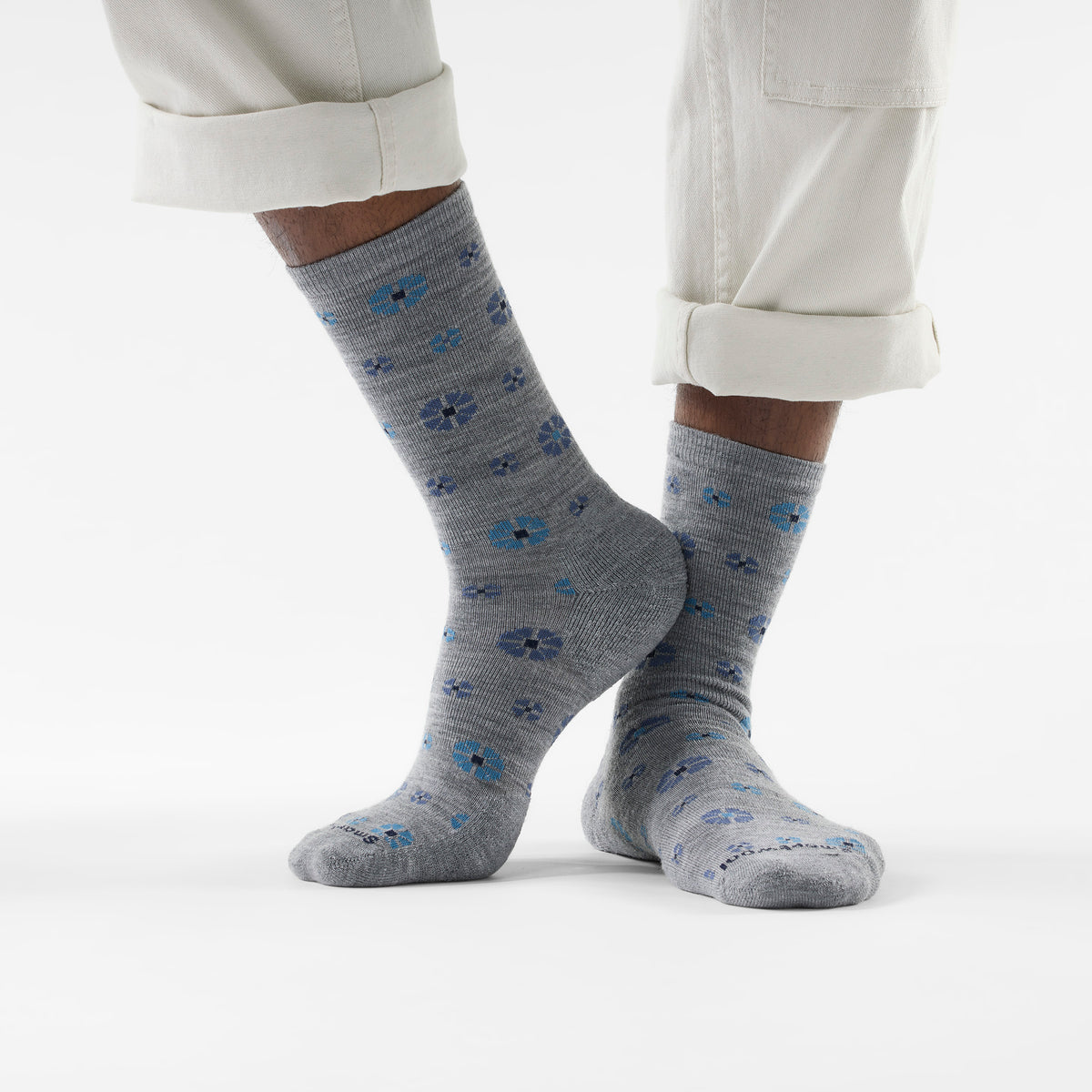 Everyday Wellshire Crew Socks Light Gray - ver - 2