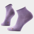 Women's Everyday Roll Top Ankle Socks Purple Dawn - ver - 1
