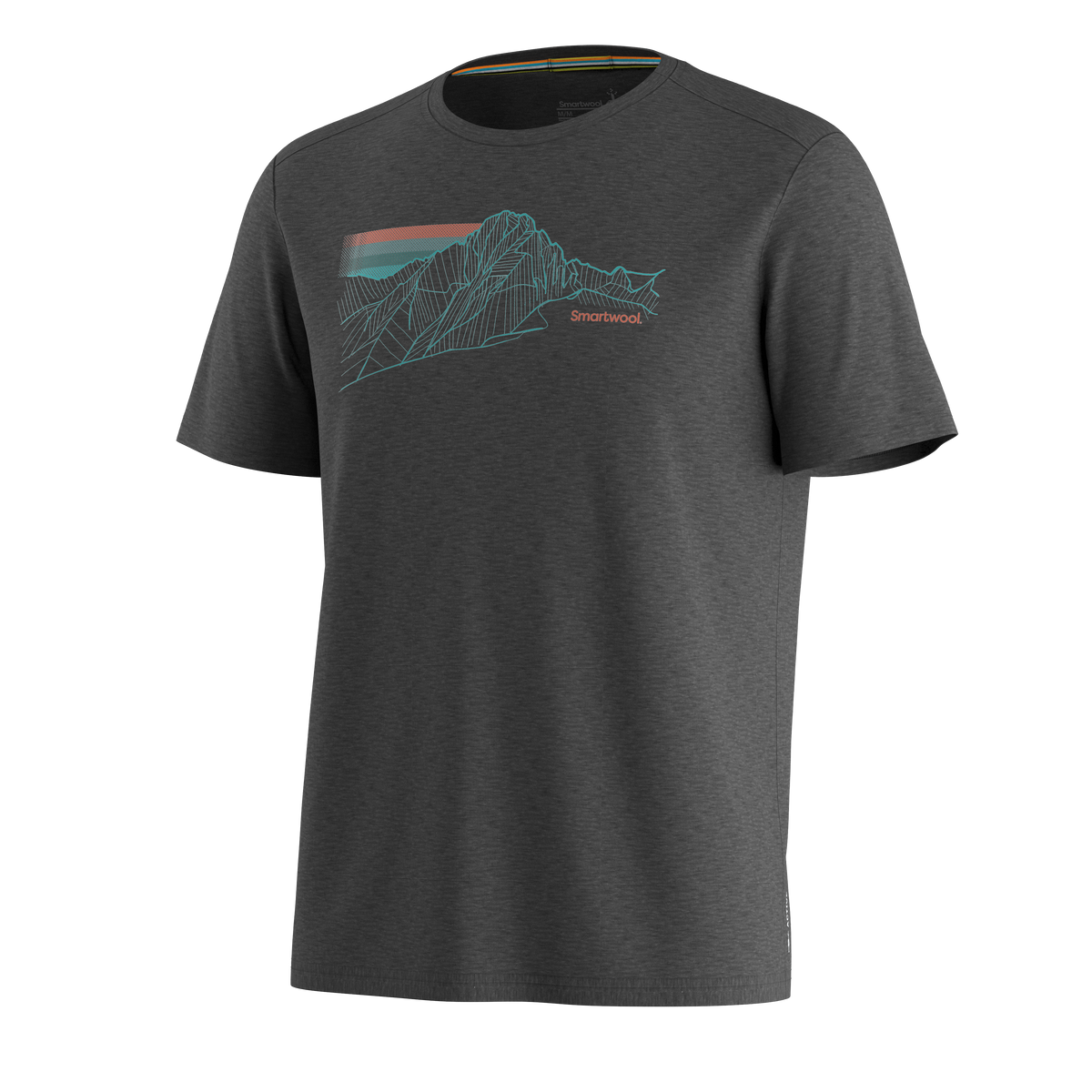 Men's Alpine Trace Active Short Sleeve Graphic Tee Charcoal Heather - ver - 3