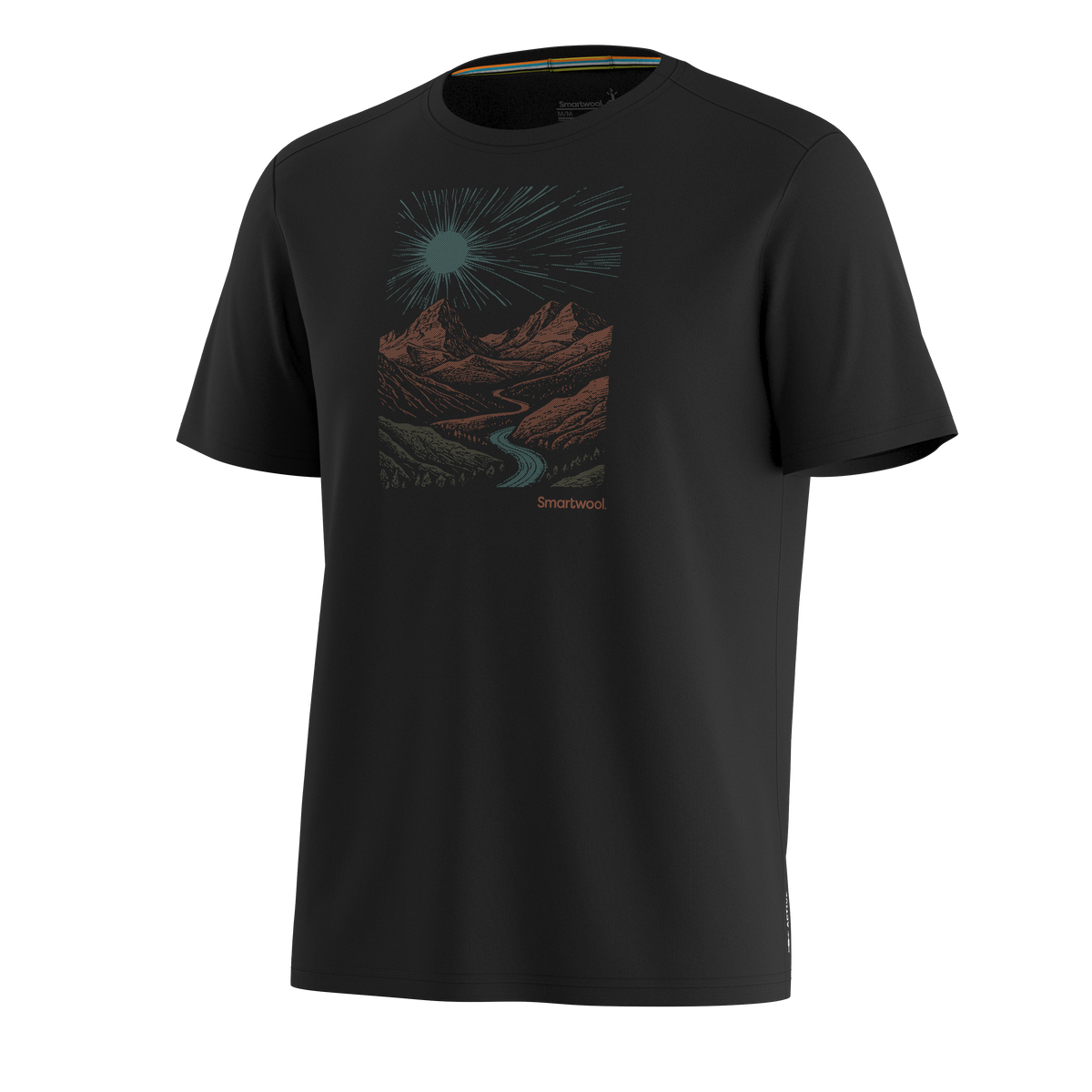 Men's Wander Valley Active Short Sleeve Graphic Tee Black - ver - 3