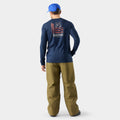 Haut imprimé à manches longues Bearly Plaid Active pour hommes  - voir - 2