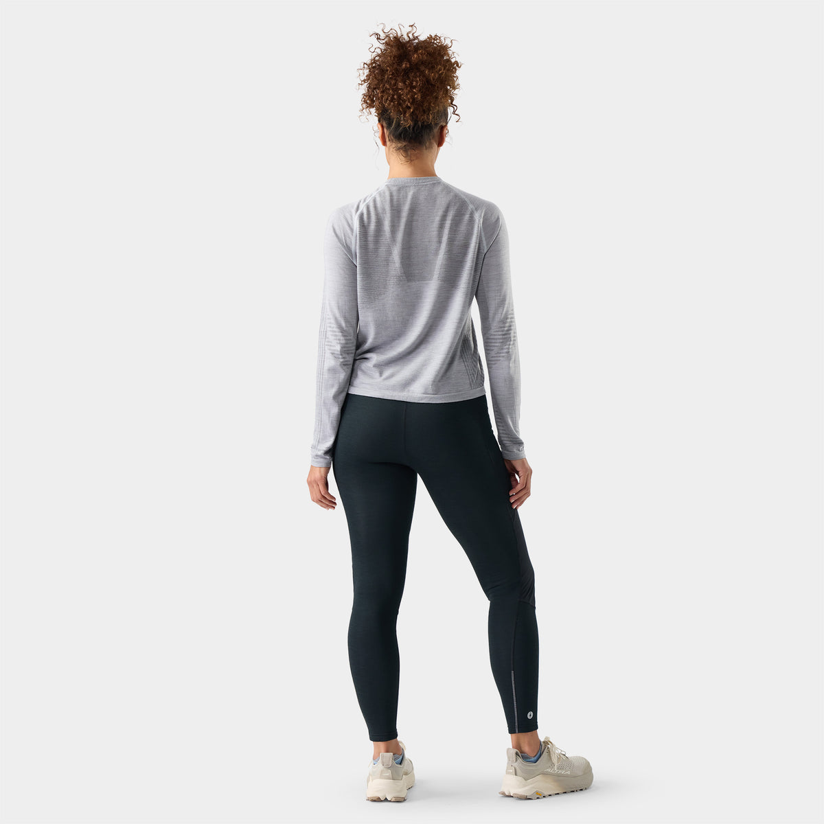 Women's Intraknit™ Seamless Long Sleeve Light Gray - 2