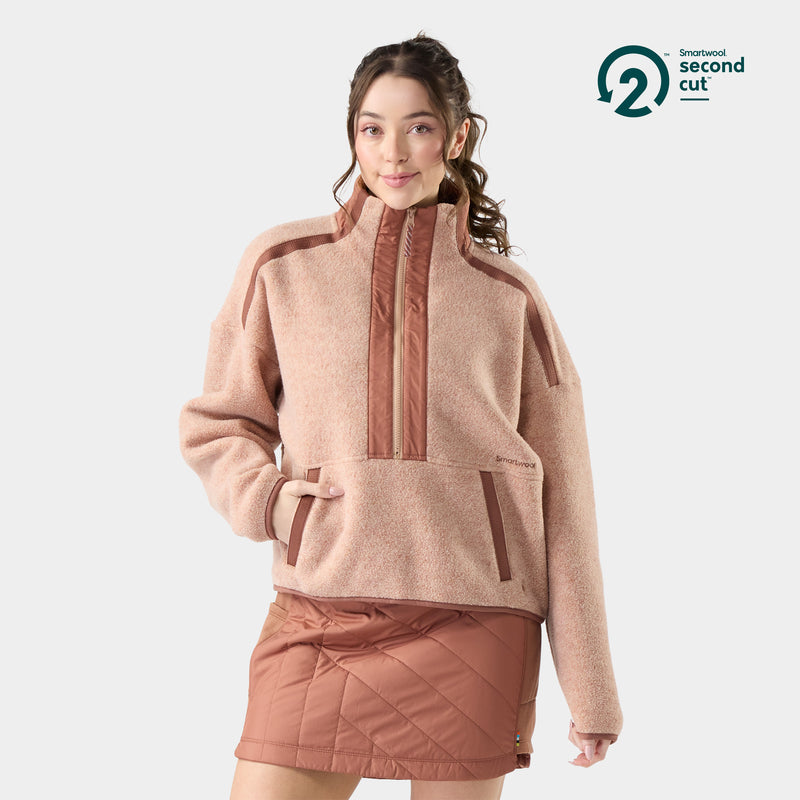 Women's Second Cut™ Fleece 1/2 Zip - Light Mocha / XS