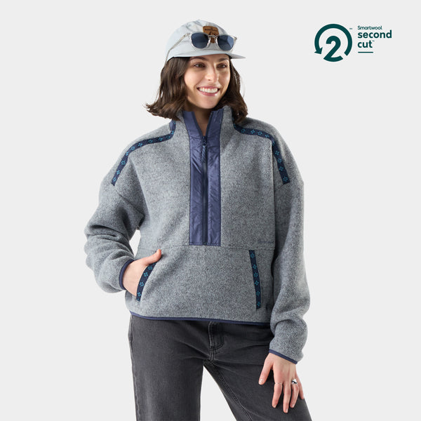 Haut en molleton Second Cut™ à demi-glissière pour femmes