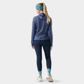 Women's Active Fleece Wind Hoodie Nightfall Blue-Deep Navy - ver - 2