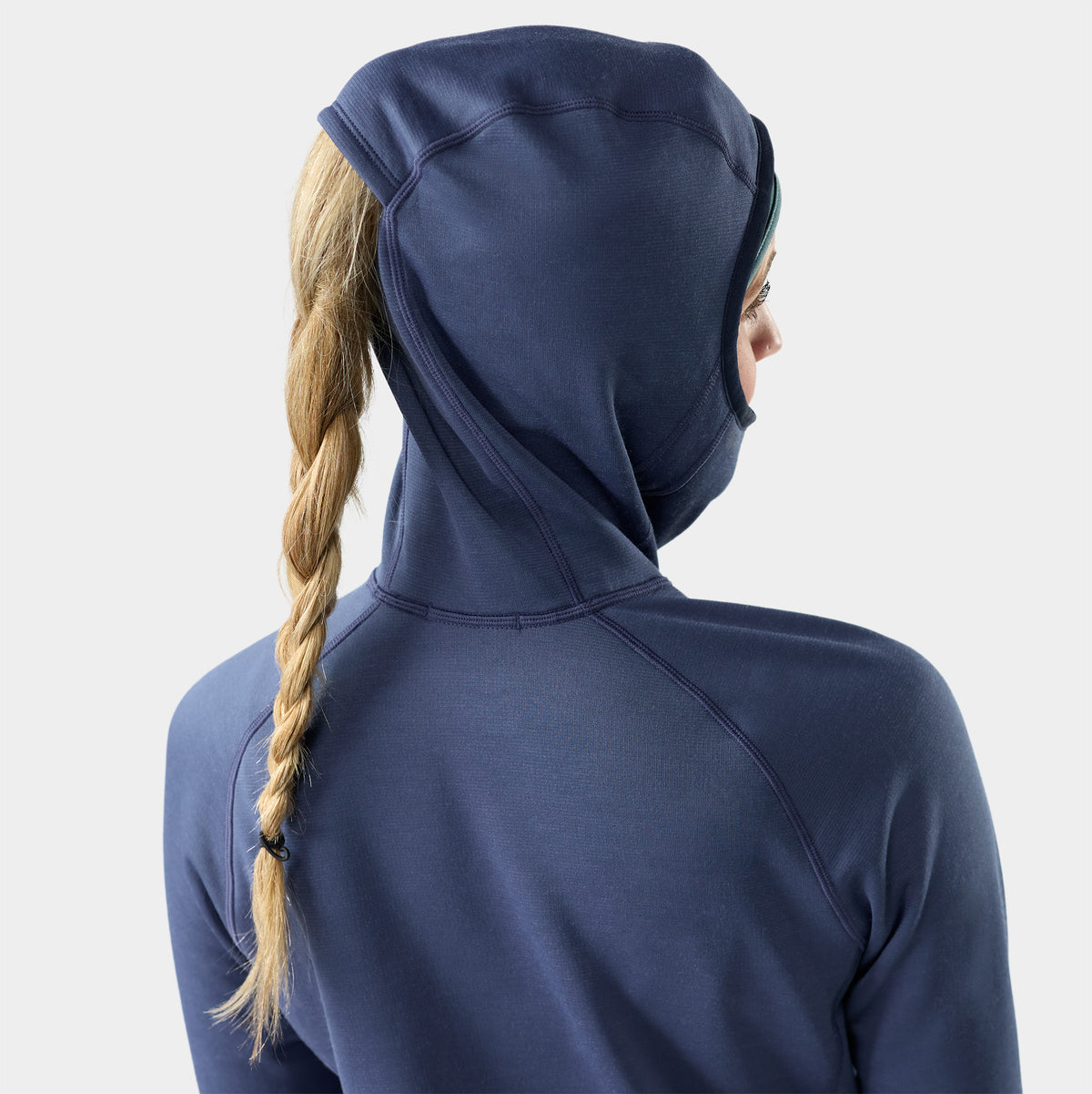 Women's Active Fleece Wind Hoodie Nightfall Blue-Deep Navy - ver - 3