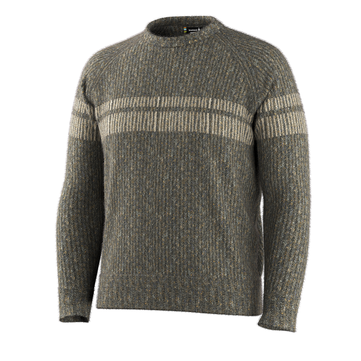 Men's Fisherman Crew Sweater Mocha Heather - ver - 3