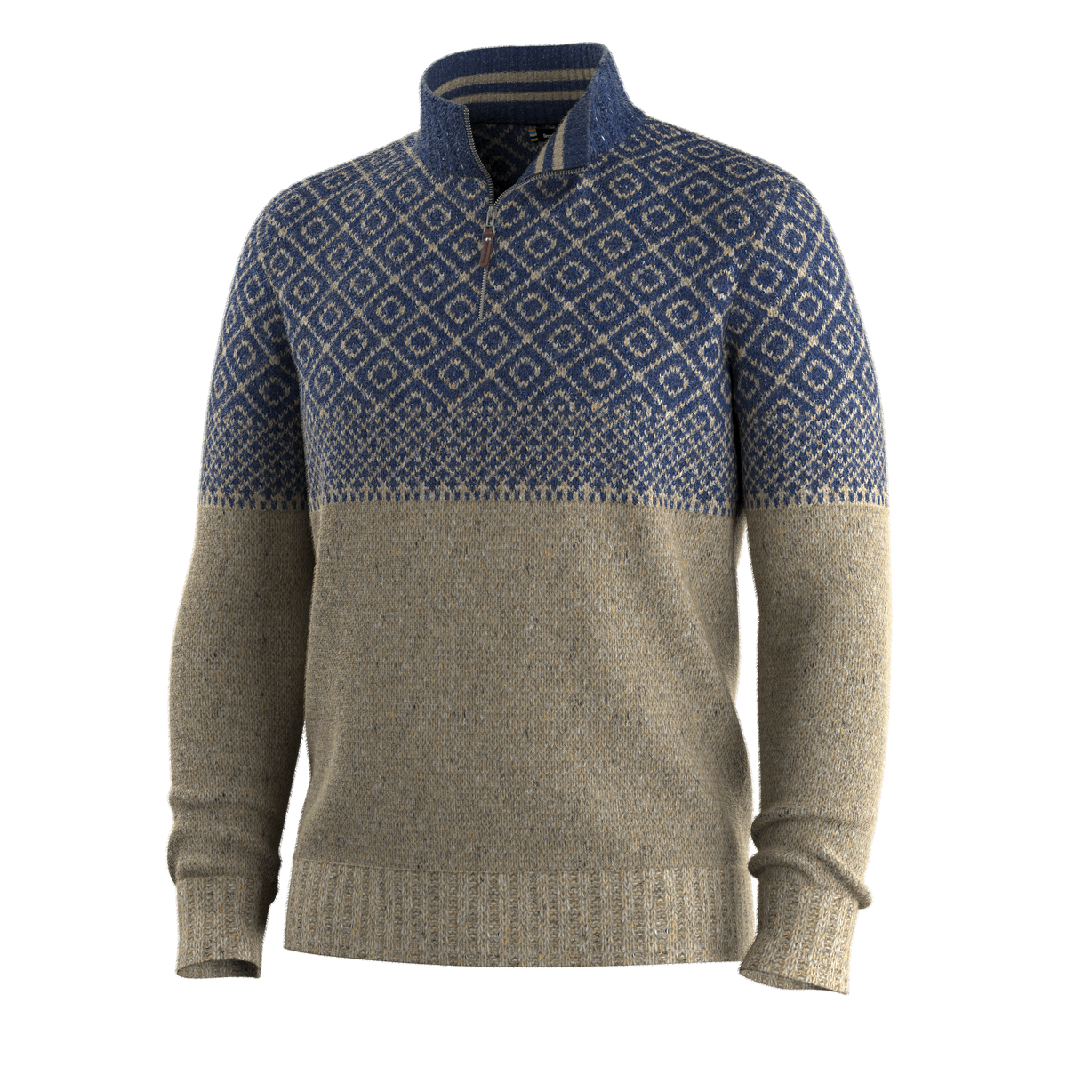 Men's Summit 1/4 Zip Sweater Oat Heather - ver - 3