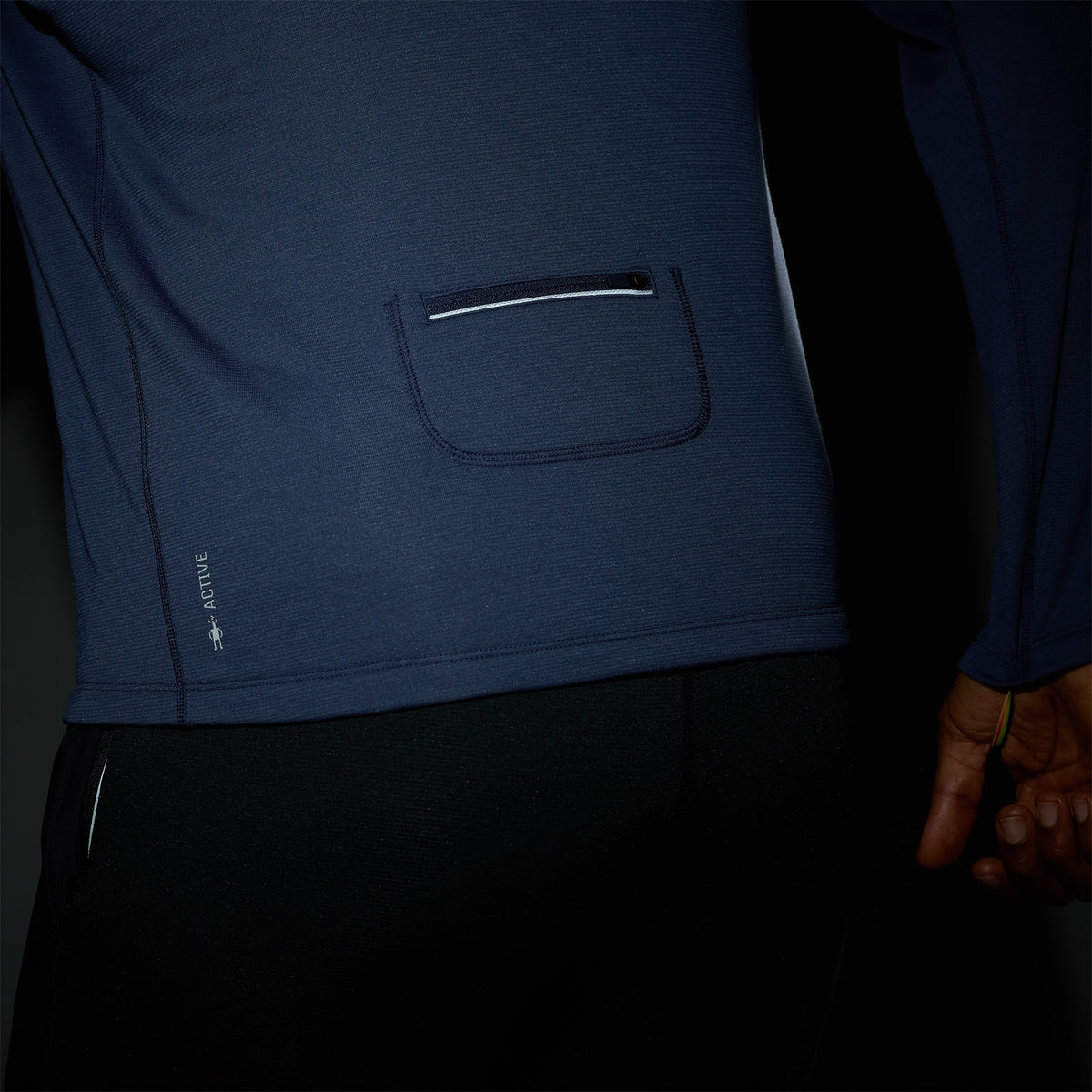 Haut à capuchon coupe-vent Active Fleece pour hommes  - voir - 4