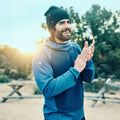Haut à capuchon coupe-vent Active Fleece pour hommes  - voir - 5