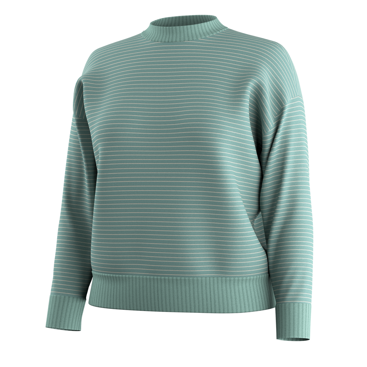 Women's Summit Crew Sweater Dusty Teal - ver - 3