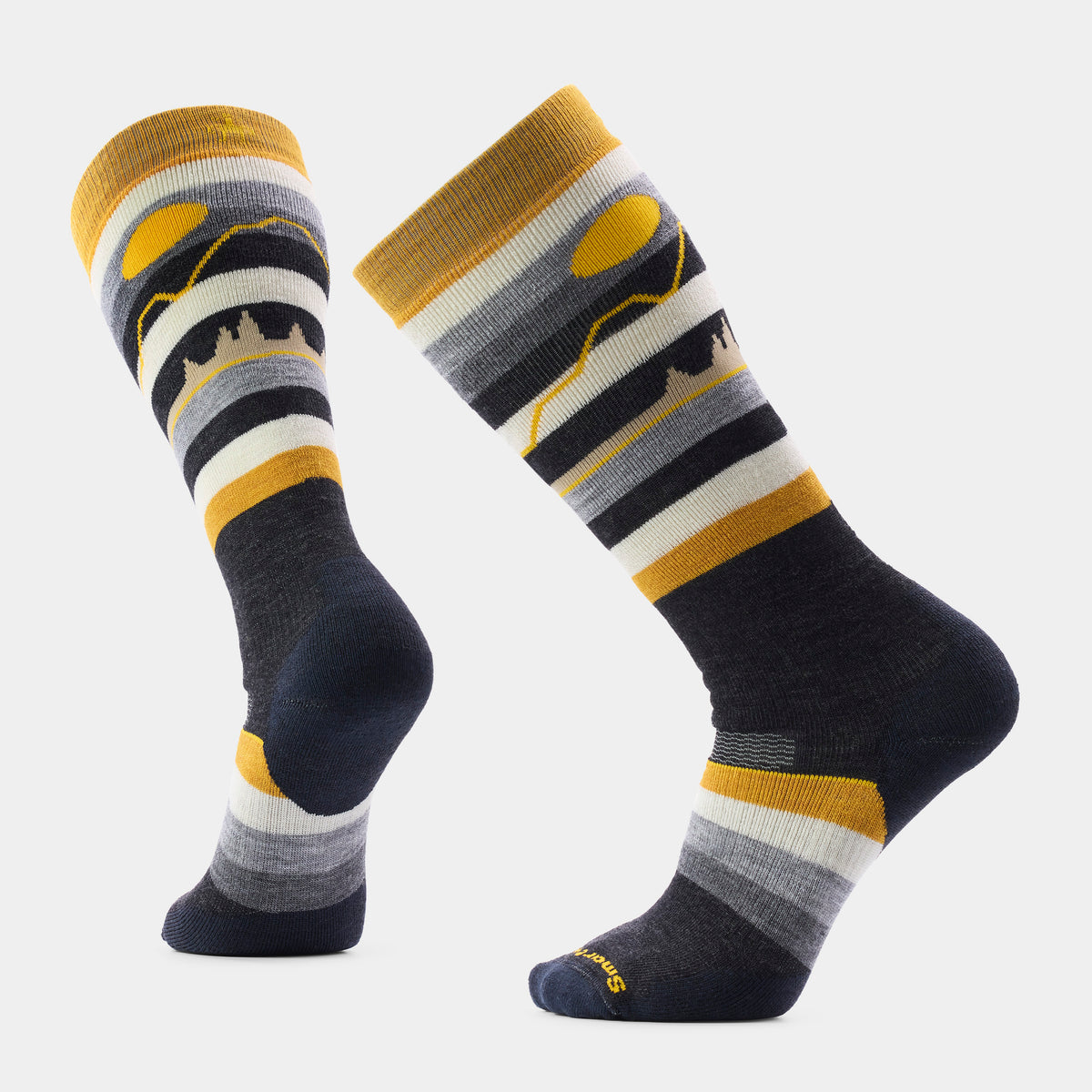 Snowboard Cold Canyon Over the Calf Socks Charcoal - ver - 1
