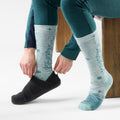 Chaussette de ski sous-genou Ice Blossom pour femmes  - voir - 2