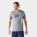 Men's Bear Strata Active Short Sleeve Graphic Tee Light Gray Heather - ver - 1
