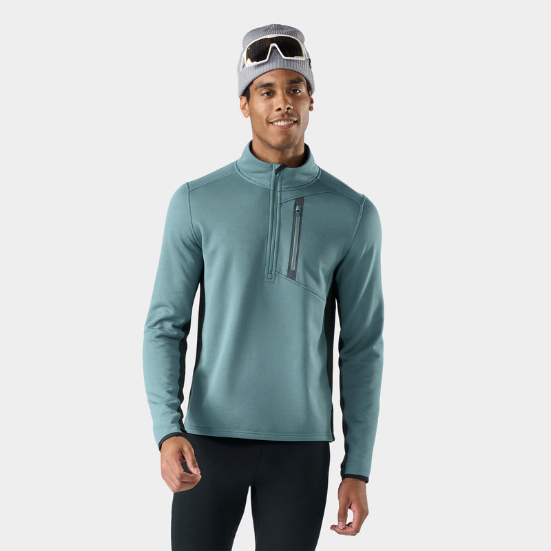 Men's Active Fleece 1/2 Zip - Dusty Teal / S