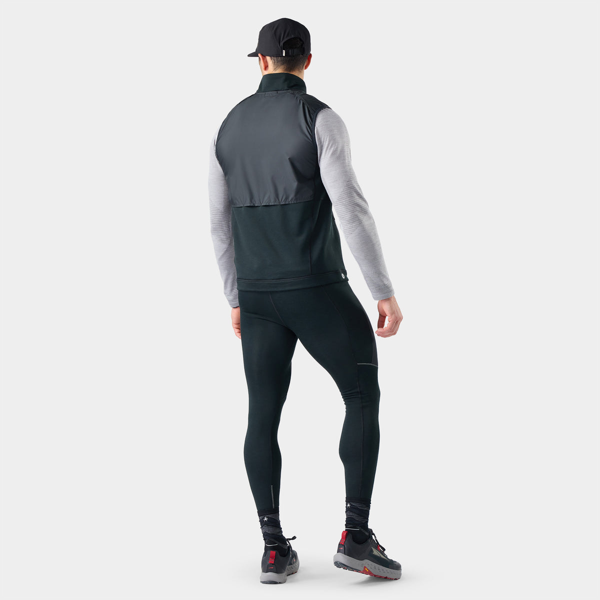 Men's Active Fleece Wind Insulated Vest Black - 2