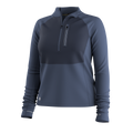 Women's Active Fleece Wind 1/2 Zip Nightfall Blue-Deep Navy - ver - 5