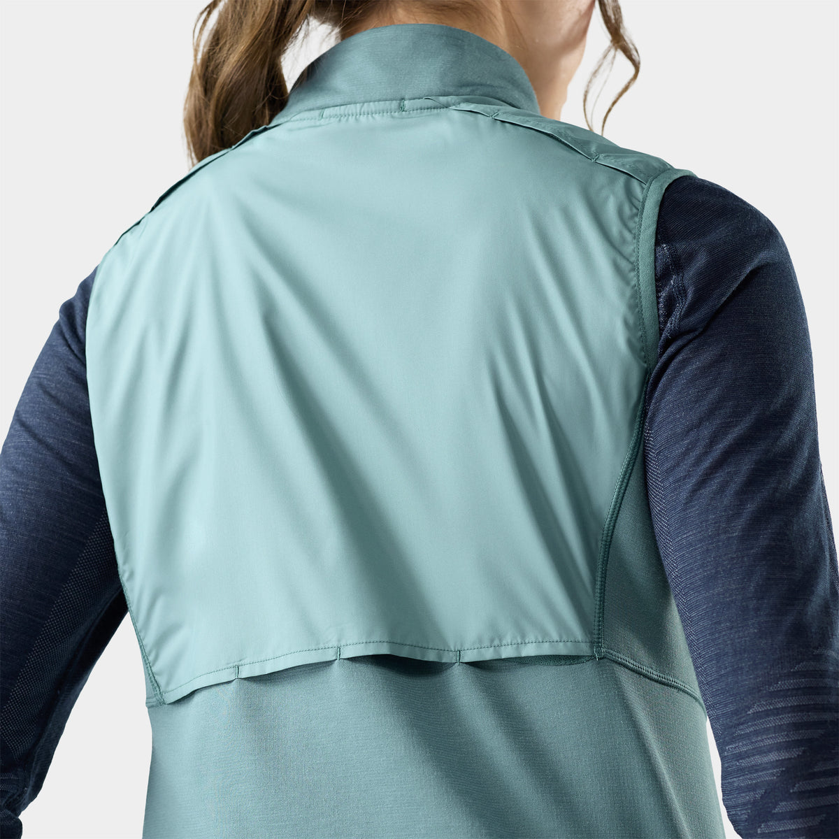 Women's Active Fleece Wind Insulated Vest Dusty Teal - 3