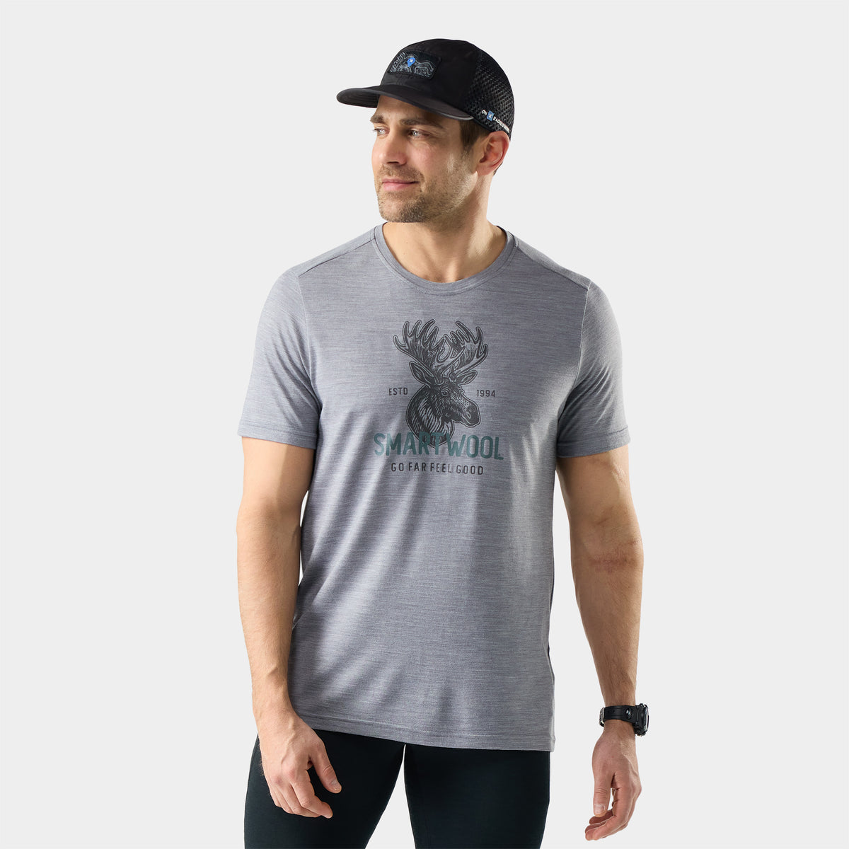 T-shirt imprimé Moose Mode Active pour hommes  - voir - 1