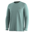Haut imprimé à manches longues Go Far Bear en mélange de chanvre pour hommes  - voir - 3