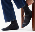 Work Tall Crew Socks Charcoal - ver - 2