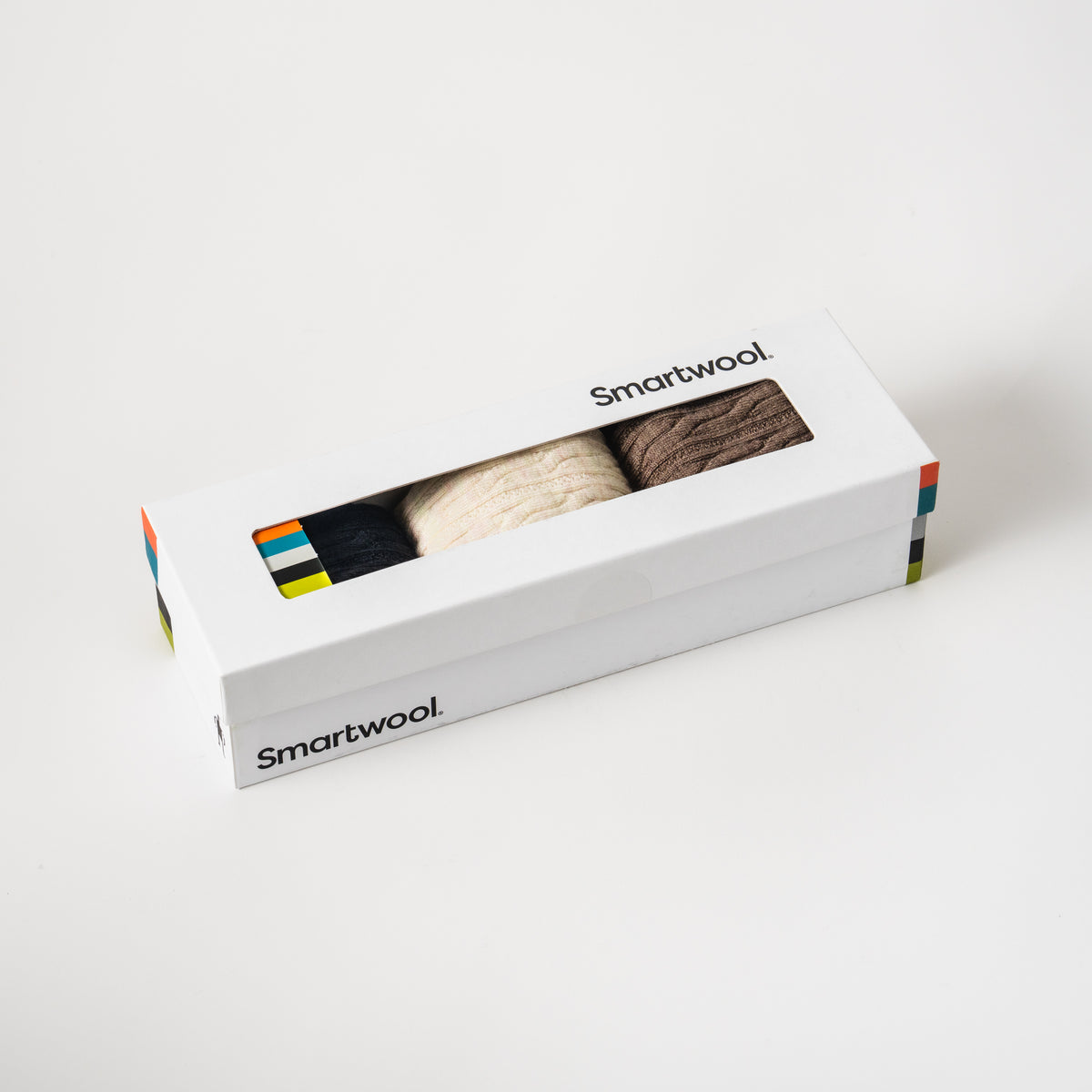 Women's Everyday Cable Crew Socks Trio Gift Box Multicolor - ver - 2