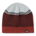 Popcorn Cable Reversible Beanie Currant Heather - ver - 2