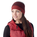 Popcorn Cable Reversible Beanie Currant Heather - ver - 1