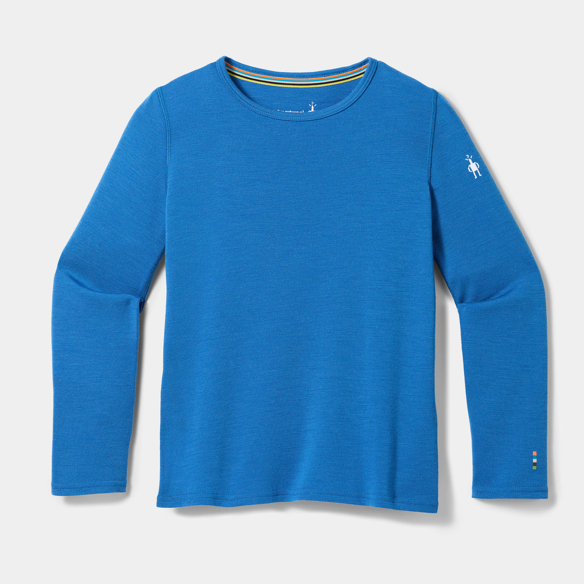 Kids' Classic Thermal Merino Base Layer Crew Royal Indigo - ver - 3